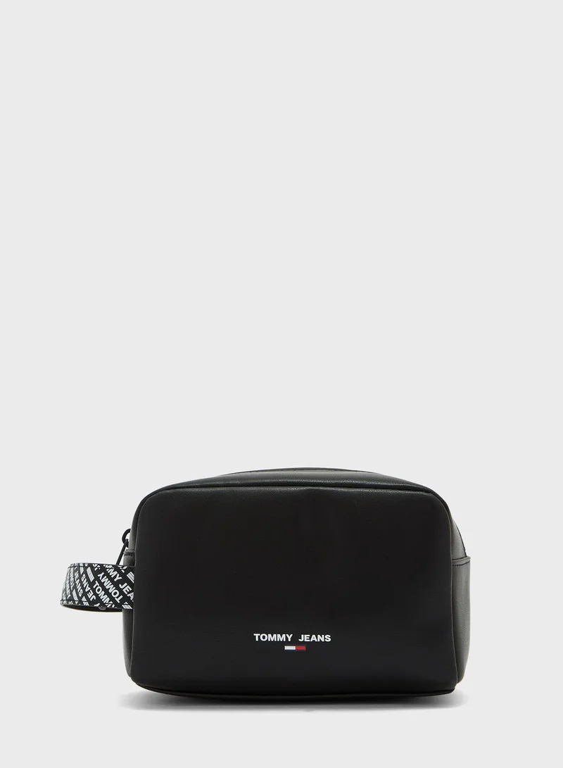 TOMMY JEANS Essential Leather Washbag