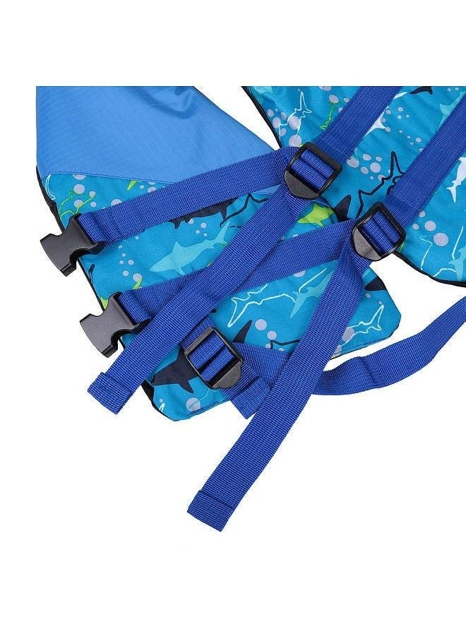 Generic Children Lifesaving Life Kids Jacket Buoyancy Aid Flotation Device Boating Surfing Vest Swimming Life Jackets Safety Survival Suit Blue  - Image 2