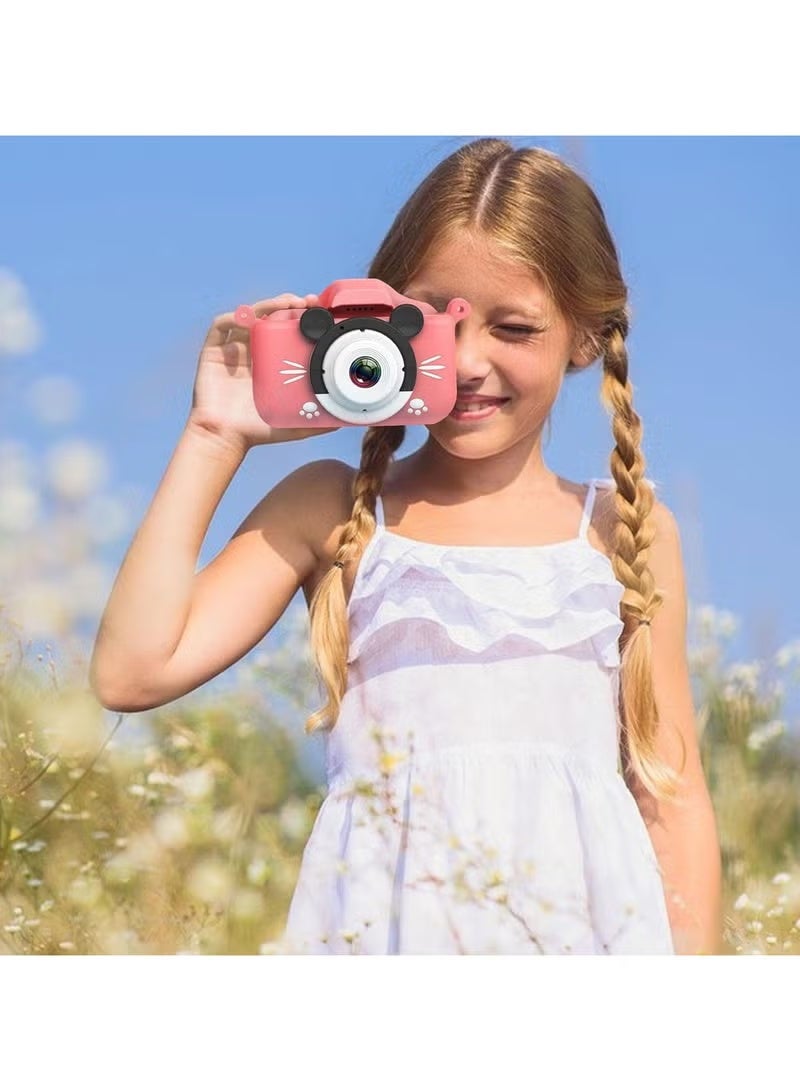 TIGER OKC01 Kids Digital Camera – 2.0 Inch LCD Screen, 400mAh Rechargeable Battery, Fun & Durable Design, Pink, Easy-to-Use for Children, Ideal Gift for Photography Beginners - Image 4