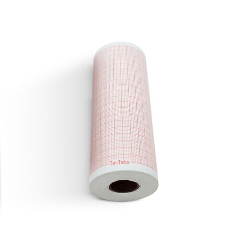 TenTabs 6 Channel ECG Paper Roll (Size: 110mm X 20mm) | 600G Thermal ECG Graph Paper Roll | Suitable for Contec CMS 600G / Bionet 6 Channel ECG Machine/Mortara ELI 230 (PACK OF 6 ROLLS) - Image 4