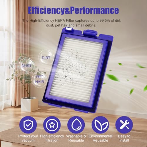 Odashen Filter Replacement For Eufy Robovac X8 Robot Vacuum, Accessories For Eufy X8 hybrid Vacuum Filter(6Pack) - Image 4