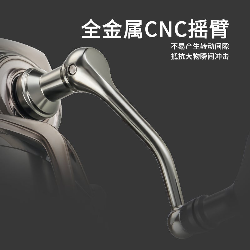 Plated Spinning Fishing Reel Full Metal CNC Arm SG2000 - Image 3