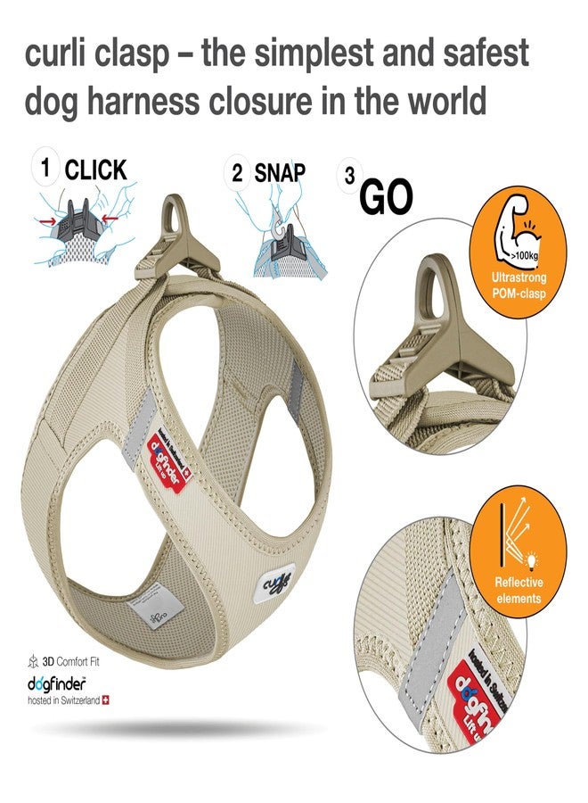 Curli Vest Harness curli Clasp Cord Tan L - Image 3