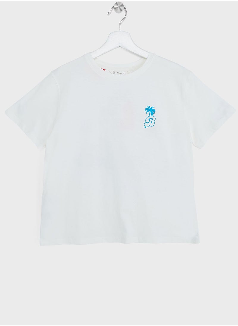 MANGO - Kids Graphic T-Shirt - Image 1