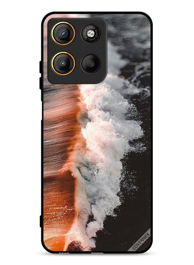 Covernex Motorola Moto G15 Protective Case Cover Sea Water Wave