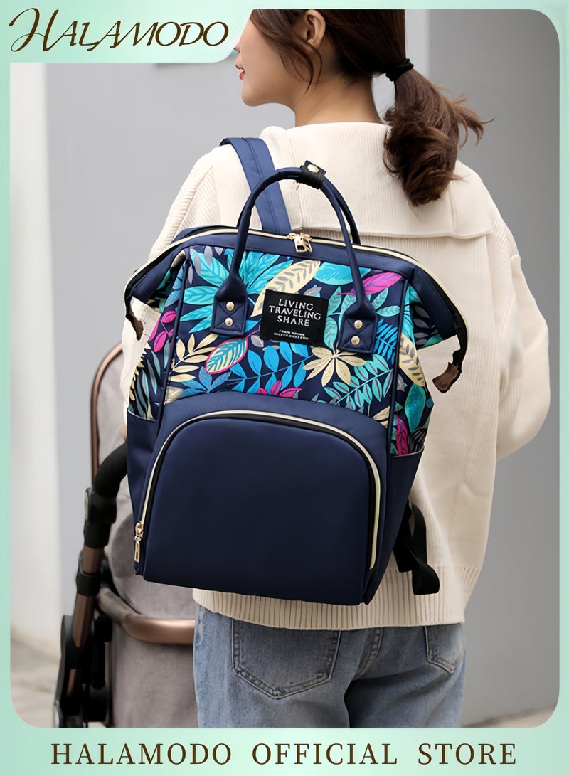 HALAMODO Multifunctional Baby Diaper Bag Backpack Waterproof Travel Nappy Bag with Insulated Bottle Pockets and Large Capacity Comfortable and Durable Backpack for Moms and Dads - Image 1