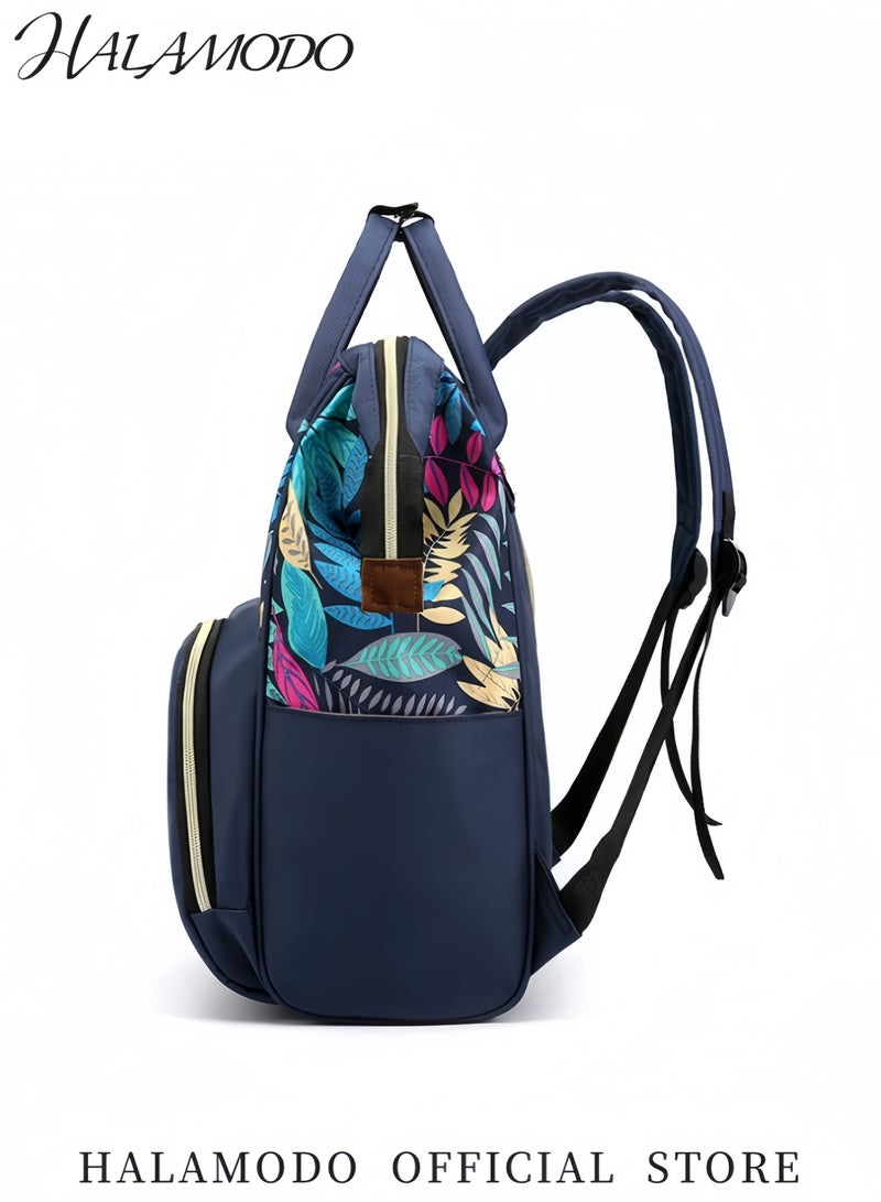 HALAMODO Multifunctional Baby Diaper Bag Backpack Waterproof Travel Nappy Bag with Insulated Bottle Pockets and Large Capacity Comfortable and Durable Backpack for Moms and Dads - Image 4