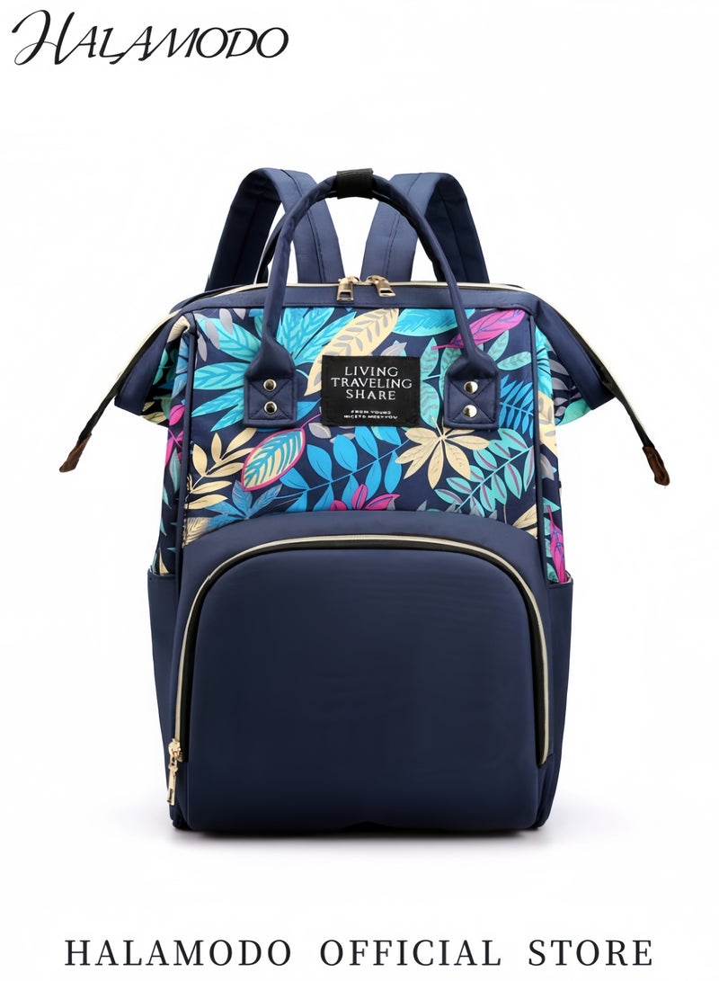 HALAMODO Multifunctional Baby Diaper Bag Backpack Waterproof Travel Nappy Bag with Insulated Bottle Pockets and Large Capacity Comfortable and Durable Backpack for Moms and Dads - Image 3