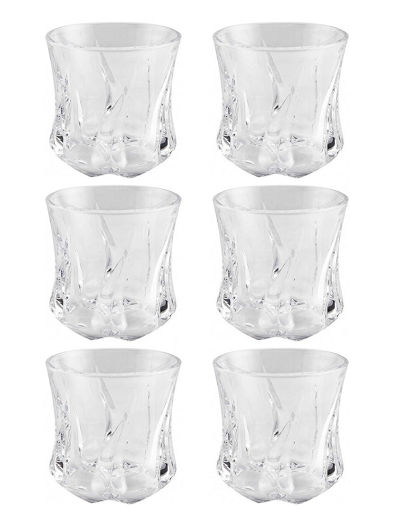 Goodhomes Glass Whisky Tumbler Set of 6pcs Clear - Image 4