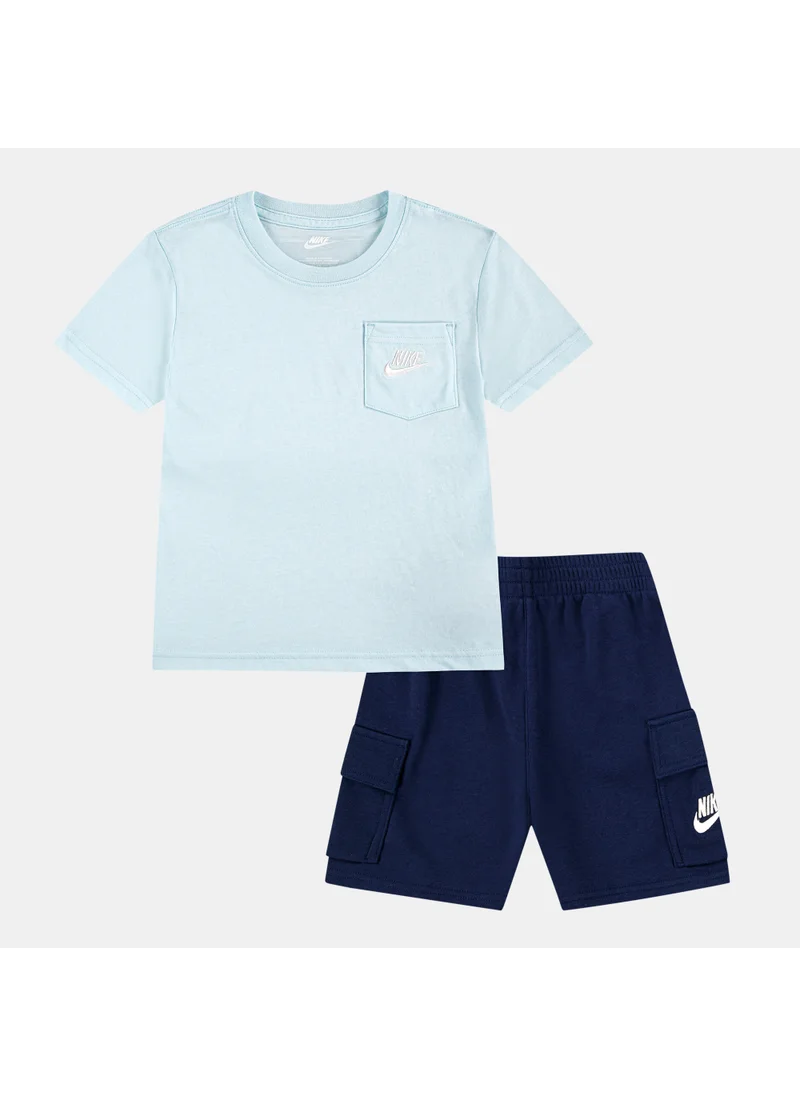Nike Kids' Pocket T-Shirt and French Terry Shorts Set