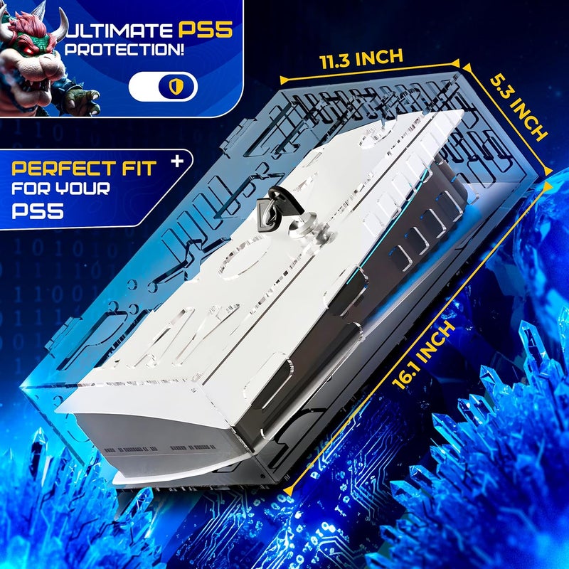 Skywin PS5 Console Lock Box for Parents - Manage Kids Playtime with Acrylic Display Case for PlayStation 5 - Secure Locking Box for PS5, PS5 Slim, PS5 Pro, Family Gift for Healthy Screen Habits - Image 2