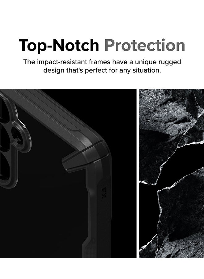 Ringke Fusion-X Case For Samsung Galaxy A35 5G, Military-Grade Protection Anti-Scratch Advanced Rugged Heavy Duty Bumper Phone Case Black - Image 2