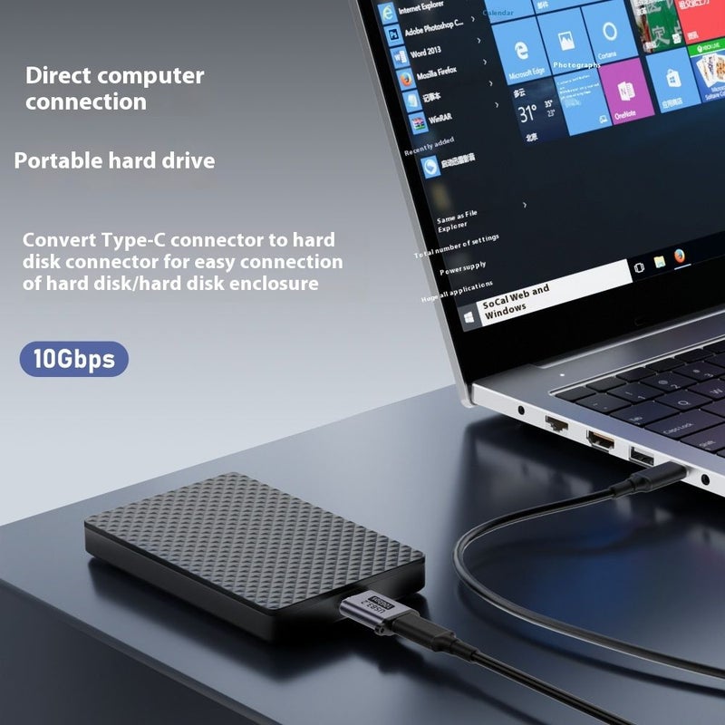 USB 3.1 Micro B Hard Drive Adapter 4 Pack 10Gbps Data Power Cable - Image 5