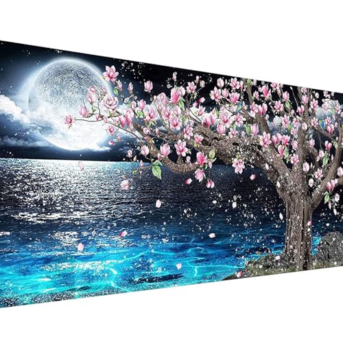 DIAMOND CRAFTZ 5D Diamond Painting Kit, 12x16inch Diamond Painting Kit for Adults & Kids, Very Suitable for Home Leisure and Wall Decoration, Gift for Kids and Adults (Moon) - Image 1
