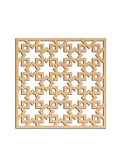 Haoser Haoser Pine MDF3mm Wooden Panel for Room DividerPartition Wall Decor Pack of 1 Geometric Laser Cut Carved Panel Panle2_LxW30x30cm  - Image 1