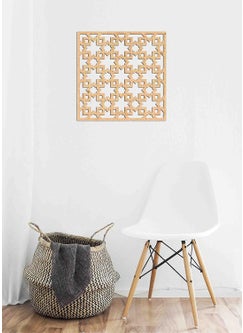 Haoser Haoser Pine MDF3mm Wooden Panel for Room DividerPartition Wall Decor Pack of 1 Geometric Laser Cut Carved Panel Panle2_LxW30x30cm  - Image 4