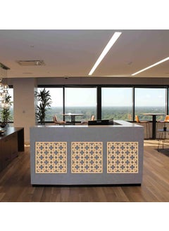 Haoser Haoser Pine MDF3mm Wooden Panel for Room DividerPartition Wall Decor Pack of 1 Geometric Laser Cut Carved Panel Panle2_LxW30x30cm  - Image 5