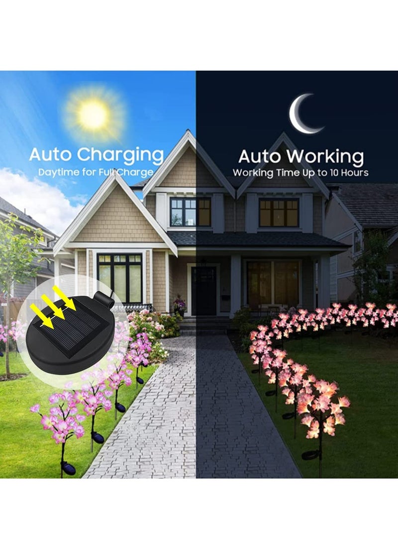 Solar Lantern Light Replacement Top,LED Solar Panel Lantern Lid Lights Replacement Part for Outdoor Flower DIY Solar Flower Lights Garden Patio Decor (4PCS) - Image 4