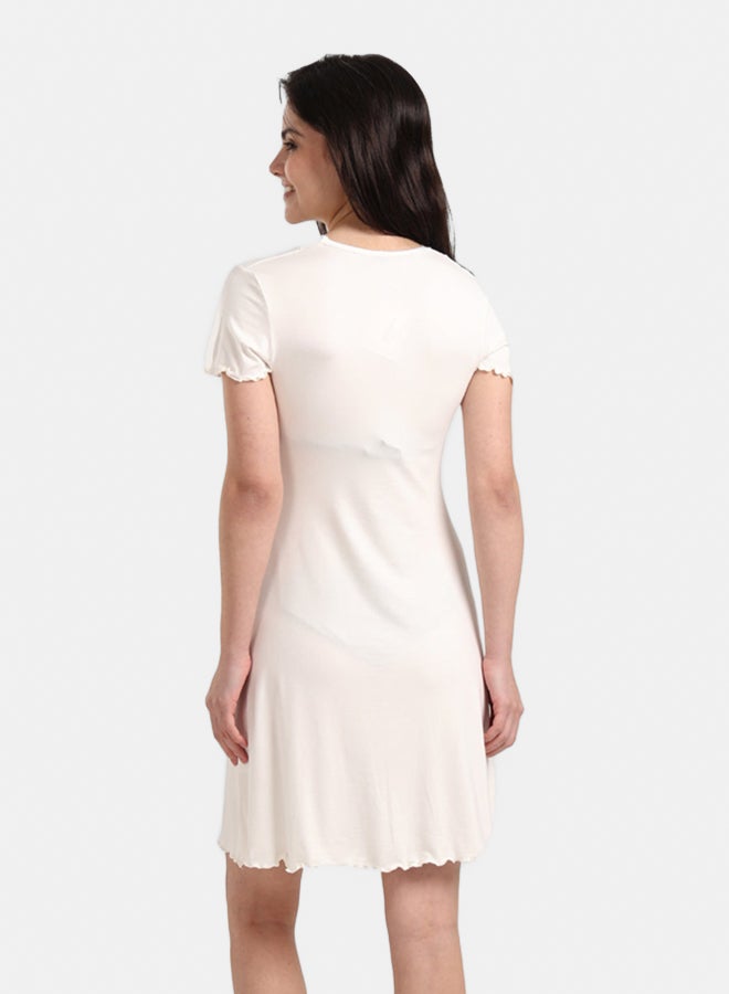 Carina Viscose V-Neck Nightgown - Image 3