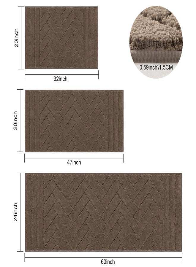 Tindbea Dog Mat for Muddy Paws,Absorbs Moisture Dirt Non-Slip Washable Mud Mat for Dogs,Soft Rubber Backing Front Inside Pet Rug for Entryway, Mud Dog Paws, Patio(24"x59",Latte) - Image 5