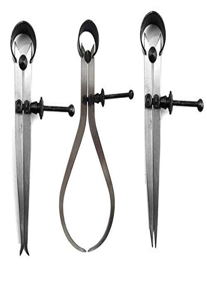 AI New Spring Caliper 8" / 200mm - 3 Piece Set Inside Outside Divider