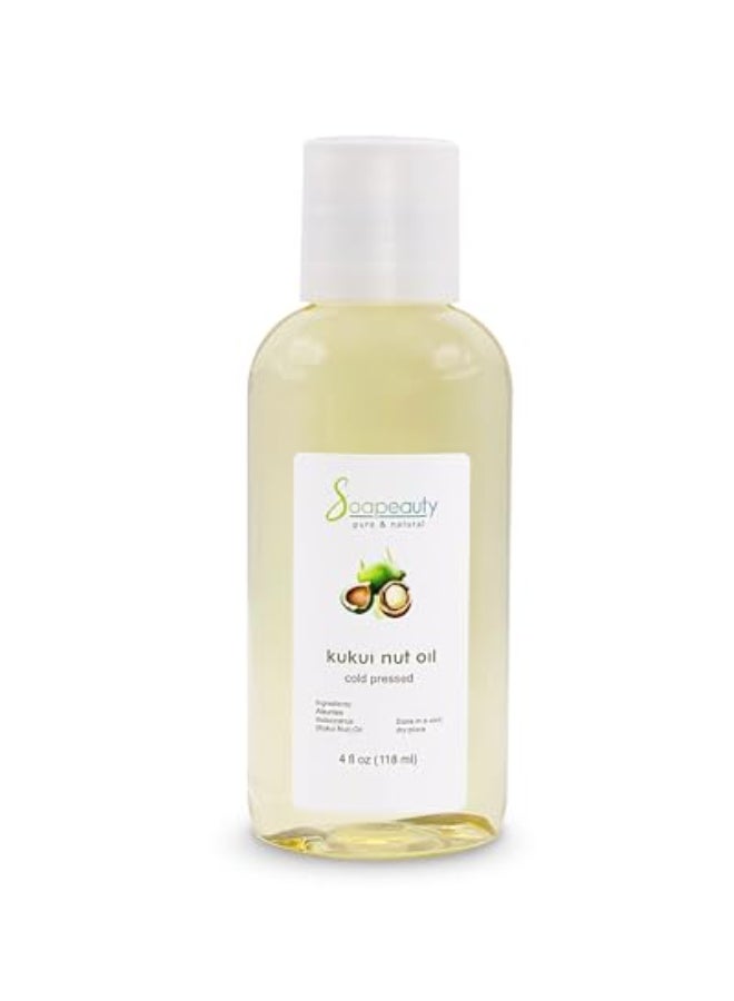Soapeauty KUKUI NUT OIL Cold Pressed 100 Pure Natural Carrier for Face Nails Skin Hair DIY Soap Making 4 fl oz - Image 1