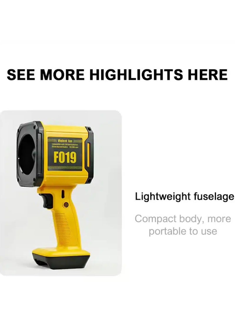 Violent F019 Storm Machine High Wind Power Lithium Battery Violent Turbofan Handheld High-Power Blower Turbo Jet Electric Fan  - Image 3