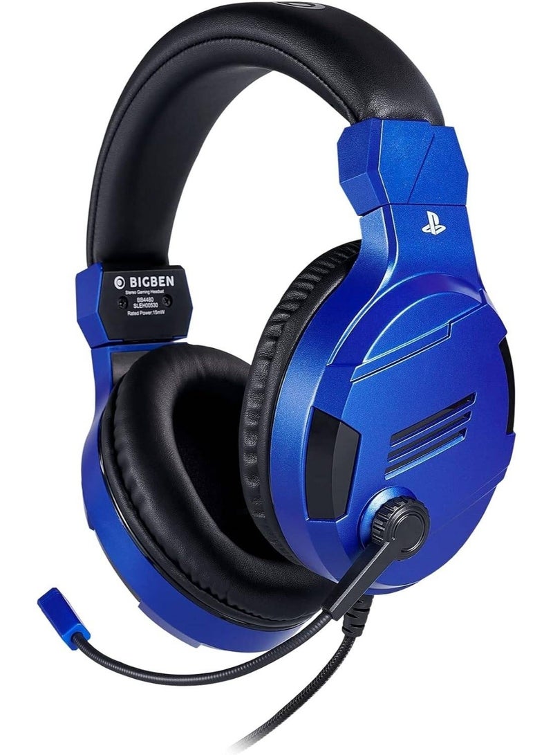BIGBEN Big Ben Nacon Stereo Gaming Headphones Wired Over Ear Headset V3-Blue - Image 1