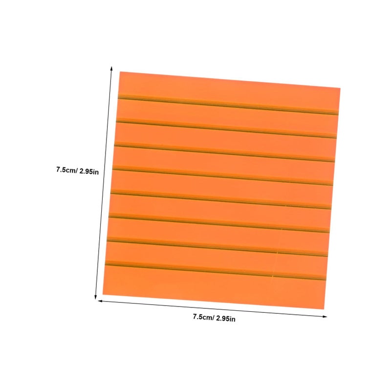 Translucent Orange Memo Pads 5 Pack Portable Removable Adhesive Note Stickers for Home Office School - Image 3