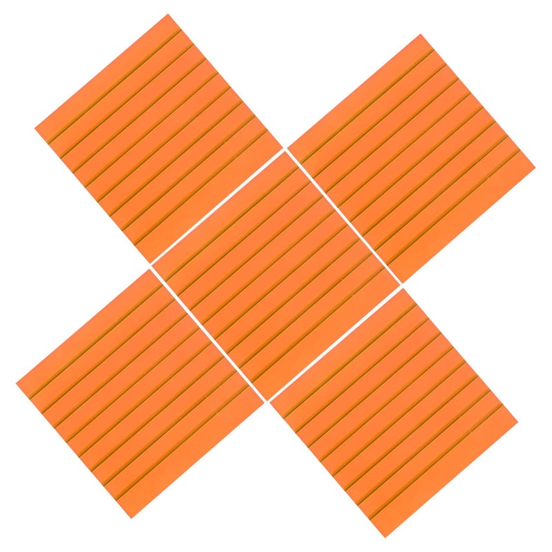 Translucent Orange Memo Pads 5 Pack Portable Removable Adhesive Note Stickers for Home Office School - Image 2