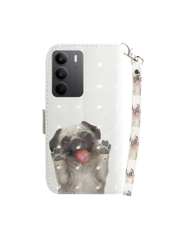 S-TOP Case For Realme C75 3D Colored Horizontal Flip Leather Phone Case - Image 3