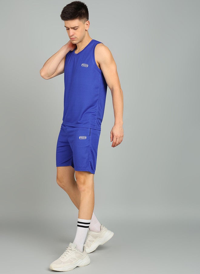 PREEN Round Neck Sleeveless T-Shirt With Shorts Co-Ords - Image 1