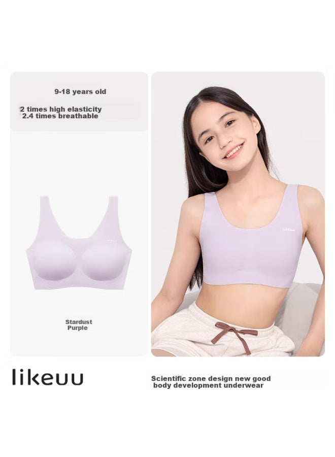 Like Uu Children's Underwear For Female Students In Middle And High School, Puberty Girls' Bra, Small Vest, Seamless Underwear - Image 4