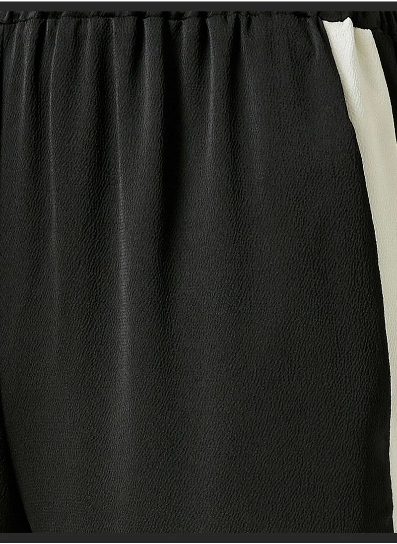 KOTON Elastic Leg Trousers Banded Detail