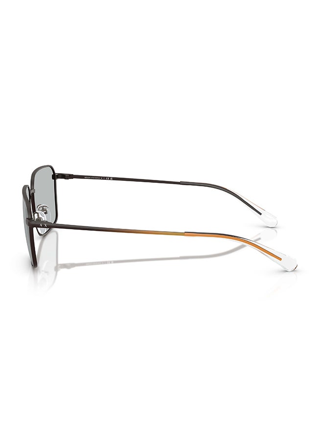 Armani Exchange AX2053S 600387 نظارات شمسية مستطيلة كاملة الإطار للرجال - حجم العدسة: 57 مم - Image 4