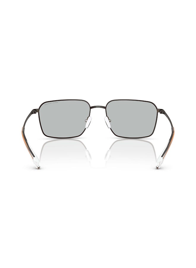 Armani Exchange AX2053S 600387 نظارات شمسية مستطيلة كاملة الإطار للرجال - حجم العدسة: 57 مم - Image 3