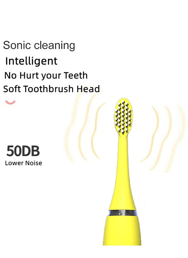 Generic USB Rechargeable Children's Electric Toothbrush with 8 Brush Heads Soft Bristles 360° Cleaning IPX7 Waterproof  - Image 3