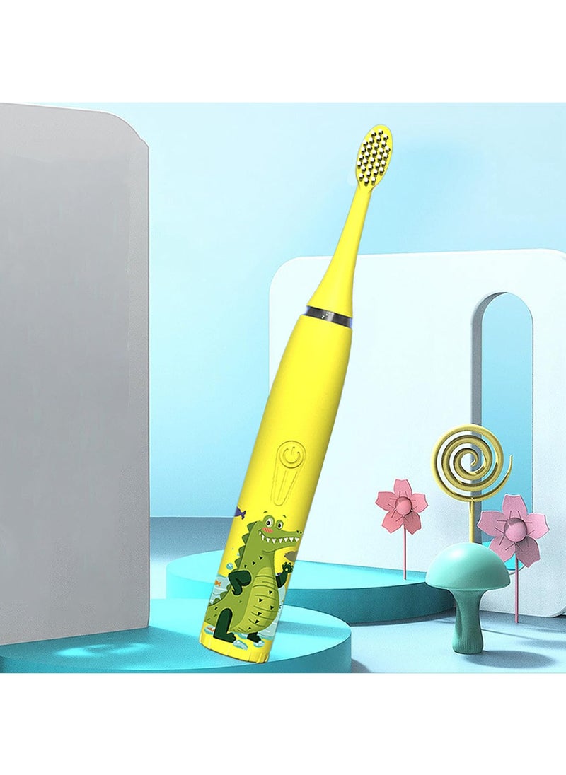 Generic USB Rechargeable Children's Electric Toothbrush with 8 Brush Heads Soft Bristles 360° Cleaning IPX7 Waterproof  - Image 4