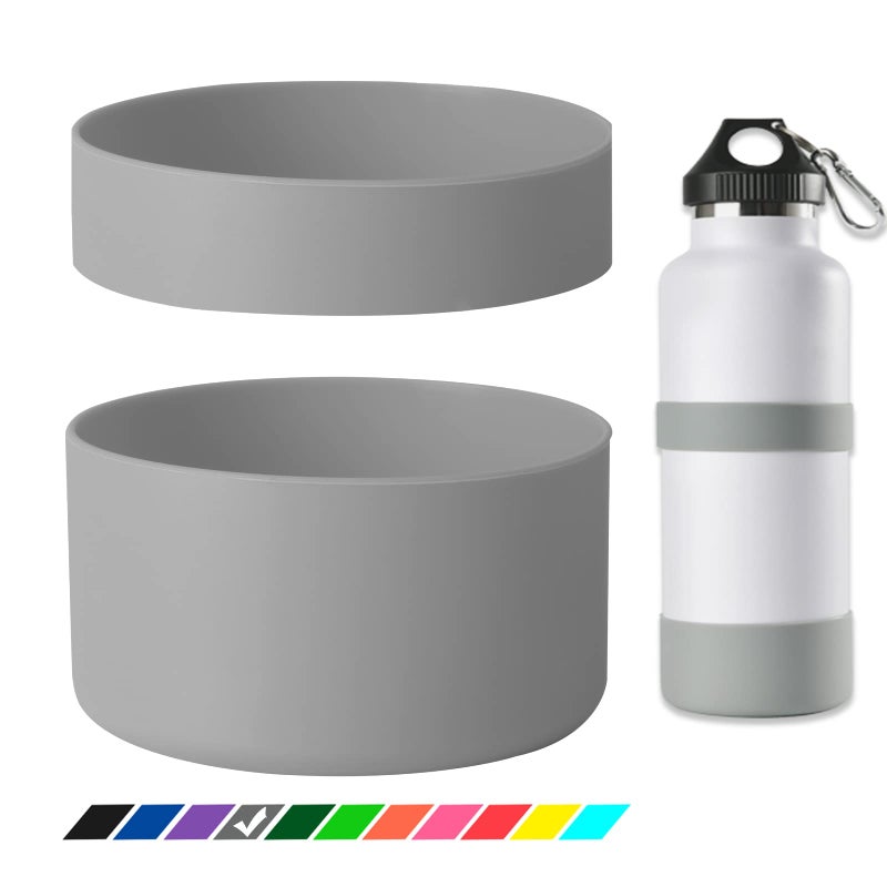 Greant Double Protective Water Bottle Boot compatible with Hydro Flask, Silicone Flex Boot compatible with Hydroflask Boot, Universal Anti-Slip Bottle Sleeve, 3 Sizes to Choose - Image 1