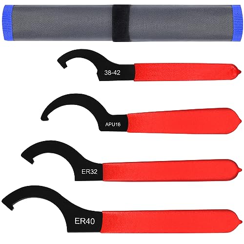 AutoWanderer Tool 4pcs Coilover Spanner Wrench Set Adjustable Shock Wrench Heavy Duty Steel C Spanner for Most Coil Overs Shocks Adjustment and Suspension System - Image 2