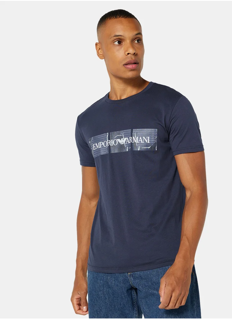 EMPORIO ARMANI Logo Crew Neck T-Shirt