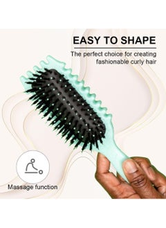 General 2Pcs Bounce Curl Defining Brush, Upgrade Bounce Curl Define Styling Brush, Bounce Curl Defining Brush With Ridges, Styling Brush For Detangling, Shaping And Defining Curls  - Image 3