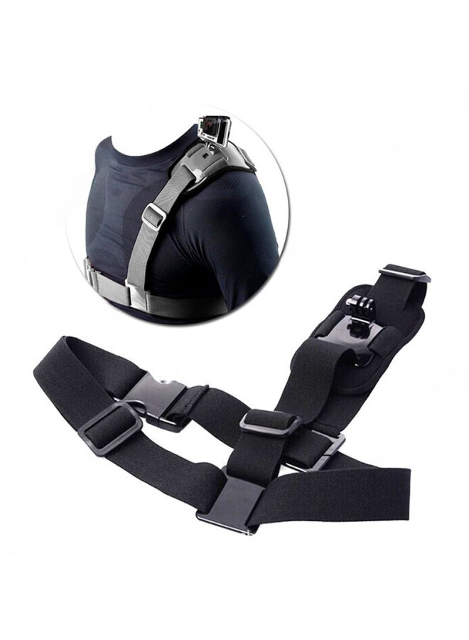 Generic DJI Sports Camera Accessories GP Wrist Strap Arm Strap Palm Strap Shoulder Strap School Bag Chuck With Chest Strap Holder-Color:Gopro Single Shoulder Strap  - Image 1