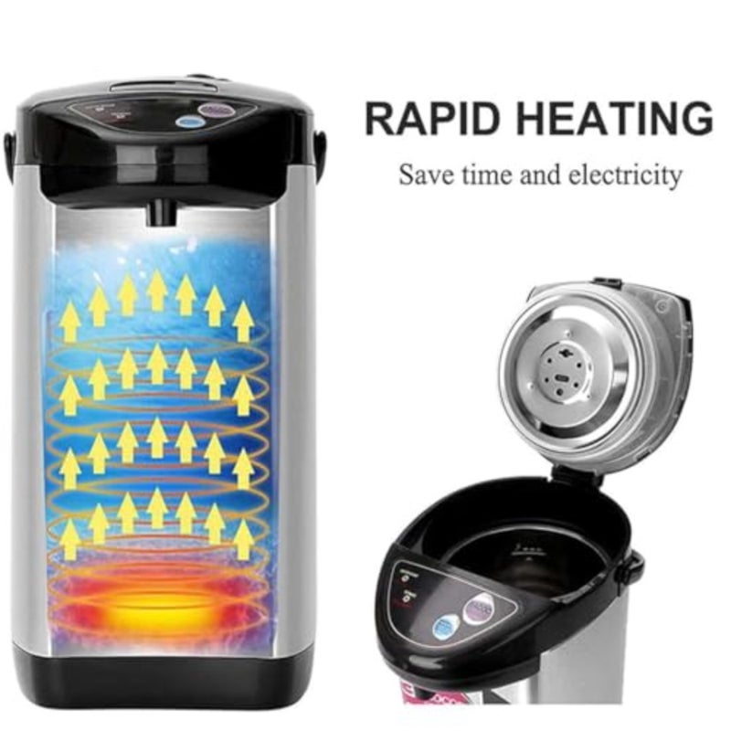 Electric Instant Thermal Hot Water Boiler Dispenser for Kitchen Use, Stainless Steel, Silver, Auto-Dispense Digital Temperature Control, Energy Efficient, Large Capacity - Image 2