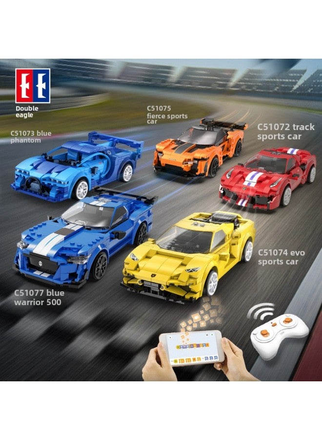Double Eagle Click Remote Control Off-road Vehicle Assembled Building Blocks Car Race Car Model Compatible With Lego Car Toy Gift-Color:Double Eagle Lotus-Lutes C51071 [308PCs Dual Mode Remote Control Edition + Programming]]  - Image 2