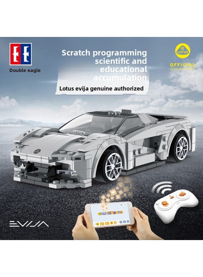 Double Eagle Click Remote Control Off-road Vehicle Assembled Building Blocks Car Race Car Model Compatible With Lego Car Toy Gift-Color:Double Eagle Lotus-Lutes C51071 [308PCs Dual Mode Remote Control Edition + Programming]]  - Image 1