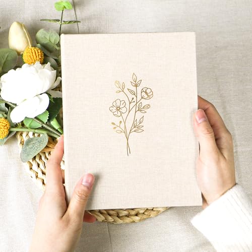 Holoary 5x7 Photo Album 100 Photos, 100 Pockets Picture Album, Linen Fabric Cover Big Picture Book for Photos, Photo Album 5x7 for Family Weddings Travel Memories(Beige) - Image 3