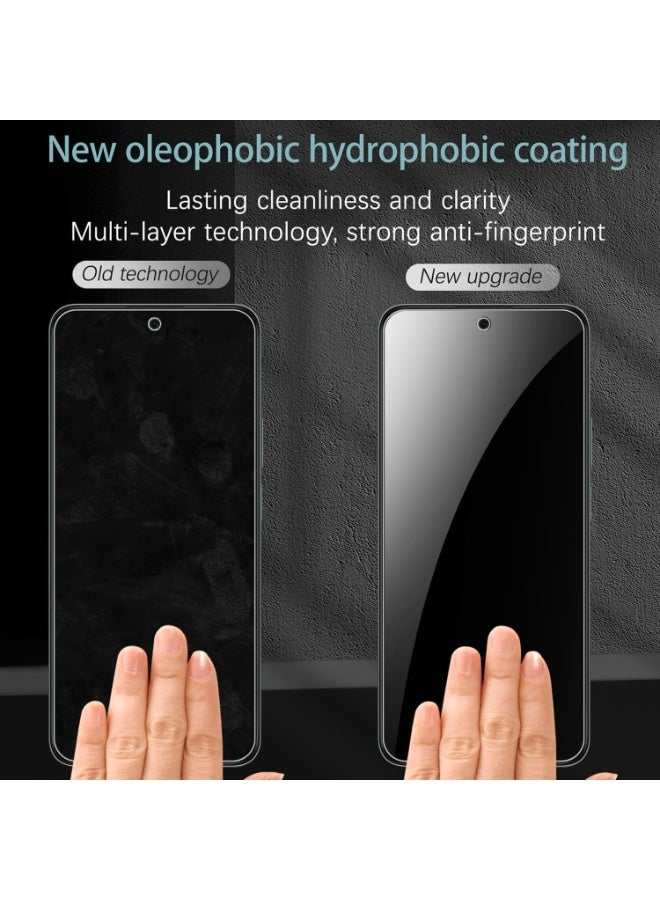 كومبي واقي شاشة 2 في 1 لهاتف Honor X9d 5G مع غشاء عدسة الكاميرا، زجاج مقسّى مضاد للتجسس، غشاء واقي شاشة مضاد للخدش - Image 2