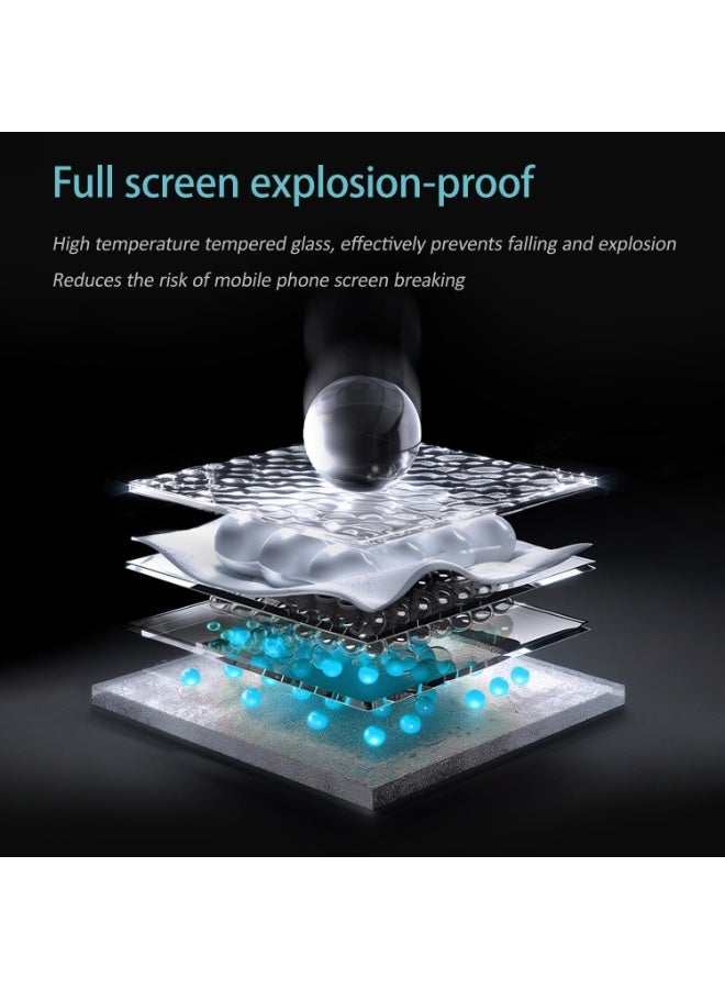 كومبي واقي شاشة 2 في 1 لهاتف Honor X9d 5G مع غشاء عدسة الكاميرا، زجاج مقسّى مضاد للتجسس، غشاء واقي شاشة مضاد للخدش - Image 4