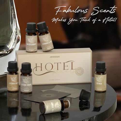 ARVIDSSON Hotel Diffuser Oils Gift Set, ARVIDSSON Luxury Fragrance Oil Blend, Hotel Scent Essential Oils for Diffuser, Jasmine & Mint, White Tea, Citrus Bliss, M-Way, Fancy Lobby, Gift for Women and Men - Image 2